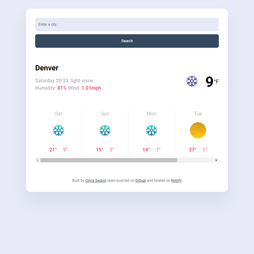 weather app project